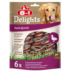 8in1 - 8in1 Delights Duck Spirals Ördekli Burgu Köpek Ödülü 6 Lı 