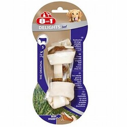 8in1 - 8in1 Delights Bones Biftekli Ağız Bakım Kemiği Köpek Ödülü Small 35 Gr 