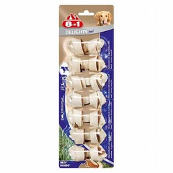 8in1 - 8in1 Delights Bones Biftekli Ağız Bakım Kemiği Köpek Ödülü XS 84 Gr 