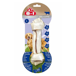 8in1 - 8in1 Delights Bones Biftekli Ağız Bakım Kemiği Köpek Ödülü Large 85 Gr 