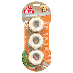 8in1 - 8in1 Delights Bones Tavuklu Halka Ağız Bakım Kemik Köpek Ödülü 119 Gr 