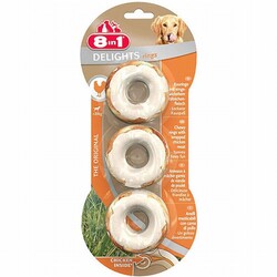 8in1 Delights Bones Tavuklu Halka Ağız Bakım Kemik Köpek Ödülü 119 Gr - Thumbnail