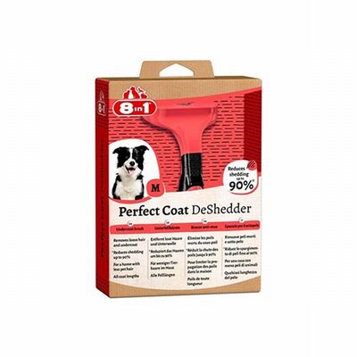 8in1 Perfect Coat DeShedder Furminator Orta Irk Köpek Tarağı Medium 