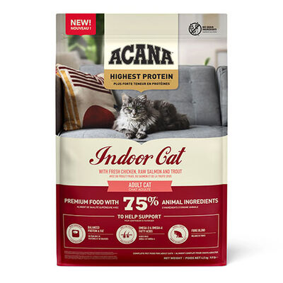 Acana Indoor Yüksek Proteinli Tavuk ve Balıklı Kısırlaştırılmış Kedi Maması 4,5 Kg 