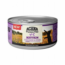 Acana - Acana Premium Pate Tavuklu ve Balıklı Ezme Yavru Kedi Konservesi 85 Gr 