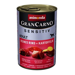 Animonda - Animonda Gran Carno Sensitiv Sığırlı Patatesli Köpek Konservesi 400 Gr 