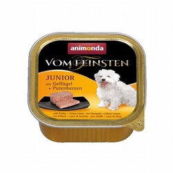 Animonda - Animonda Vom Feinsten Kümes Hayvanlı ve Hindi Yürekli Yavru Köpek Konservesi 6 Adet 150 Gr 