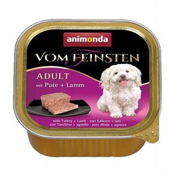 Animonda - Animonda Vom Feinsten Hindili ve Kuzulu Yetişkin Köpek Konservesi 150 Gr 