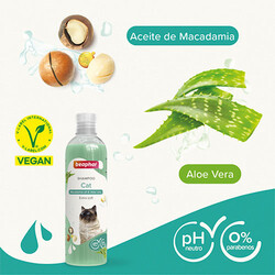 Beaphar Macadamia Yağı ve Aloe Vera Özlü Kedi Şampuanı 250 Ml - Thumbnail