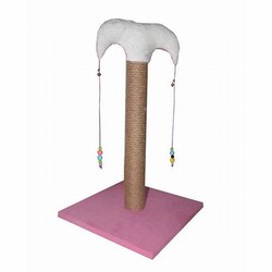 Bedspet - Bedspet İnce Kedi Tırmalama Tahtası 50 Cm Pembe 