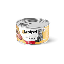 Bestpet - BestPet Gurme Jelly Biftekli Tahılsız Yetişkin Kedi Konservesi 85 Gr 