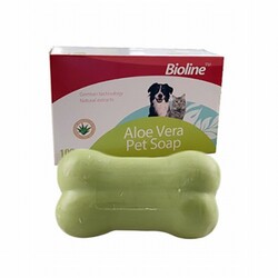 Bioline - Bioline Aloe Veralı Kedi ve Köpek Sabunu 100 Gr 