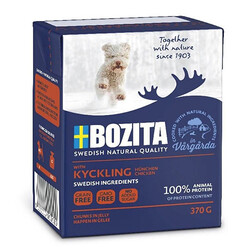 Bozita - Bozita Chunks Jelly Natural Soslu Parça Tavuklu Tahılsız Yavru Köpek Konservesi 370 Gr 