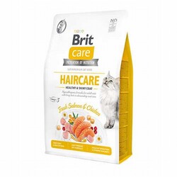 Brit Care - Brit Care Haircare Hypoallergenic Healthy & Shiny Coat Tavuklu ve Somonlu Tahılsız Yetişkin Kedi Maması 2 Kg 