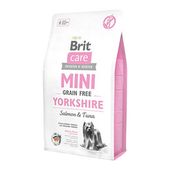 Brit Care - Brit Care Mini Yorkshire Somonlu Küçük Irk Tahılsız Yetişkin Köpek Maması 2 Kg 