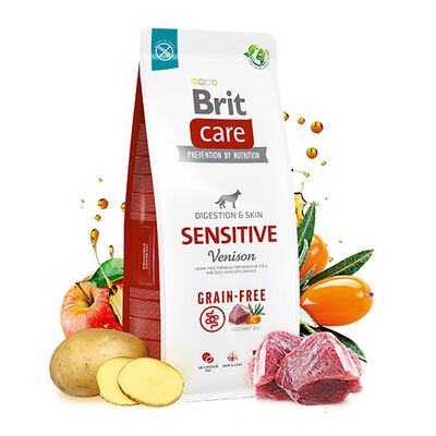 Brit Care Sensitive Digestion Skin Geyikli Tahılsız Yetişkin Köpek Maması 12 Kg 