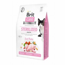 Brit Care - Brit Care Sensitive Hypoallergenic Tavşanlı Tahılsız Kısırlaştırılmış Kedi Maması 7 Kg 