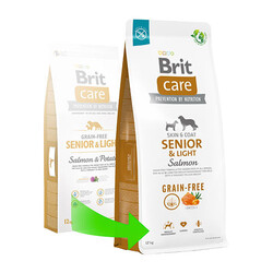 Brit Care Skin Coat Senior Light Somonlu Tahılsız Light Yaşlı Köpek Maması 12 Kg - Thumbnail