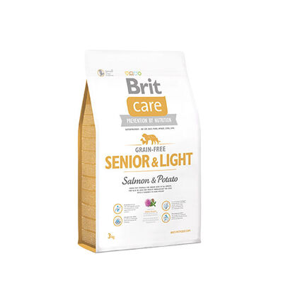 Brit Care Skin Coat Senior Light Somonlu Tahılsız Light Yaşlı Köpek Maması 3 Kg 