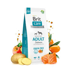 Brit Care - Brit Care Skin Coat Somonlu Tahılsız Yetişkin Köpek Maması 12 Kg 