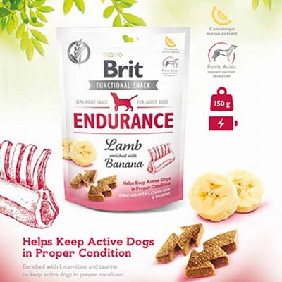 Brit Endurance Kuzu Etli ve Muzlu Köpek Ödülü 150 Gr 