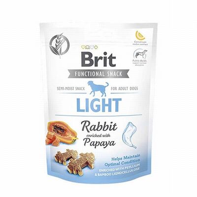 Brit Light Kilo Kontrolü Sağlayan Tavşanlı ve Papayalı Köpek Ödülü 150 Gr 