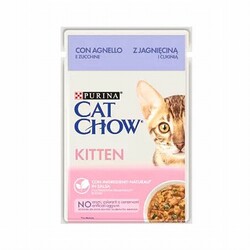 Cat Chow - Cat Chow Kitten Pouch Kuzulu Yavru Kedi Konservesi 85 Gr 