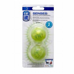 Catit - Catit Senses 50735 ve 50730 Uyumlu Işıklı Oyun Topu Kedi Oyuncağı 