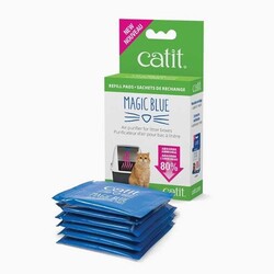 Catit - Catit Magic Blue Kedi Tuvalet Kabı Koku Giderici Yedek Kartuş 