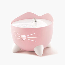 Catit - Catit Pixi Fountain Led Seviye Göstergeli Otomatik Kedi Su Sebili 2 Lt Pembe 