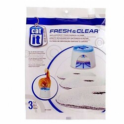 Catit - Catit Fresh Clear Otomatik Su Kabı Yedek Karbon Filtresi 3'lü 