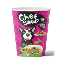 Chef Soup - Chef Soup Dana Eti Bezelye Havuçlu Orta ve Büyük Irk Köpekler İçin Hazır Çorba 50 Gr 