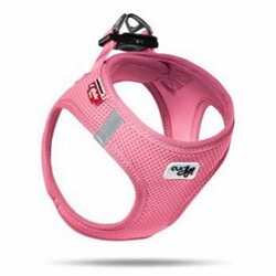 Curli - Curli Vest Köpek Göğüs Tasması Air-Mesh Pembe 3XS 