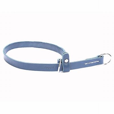 Doggie Ayarlanabilir Klasik Deri Boğma Köpek Eğitim Tasması Royalblue 1,5x40 50 Cm 