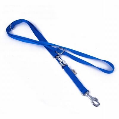 Doggie Dokuma Ayarlanabilir Eğitimci Köpek Gezdirme Tasması Royalblue 2x120-190 Cm 