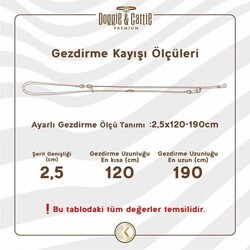 Doggie Ayarlanabilir Deri Eğitim Köpek Gezdirme Tasması Royalblue 2x120-190 Cm - Thumbnail