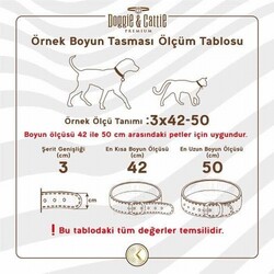 Doggie Çift Kat Deri Güçlü Çivili Köpek Boyun Tasması Camel 5x55-65 Cm - Thumbnail