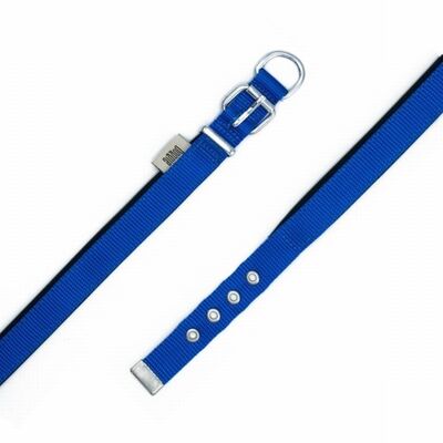 Doggie Konfor Dokuma Köpek Boyun Tasması Royalblue 2x30 35 Cm 