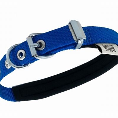 Doggie Konfor Dokuma Köpek Boyun Tasması Royalblue 1,5x20 25 Cm 