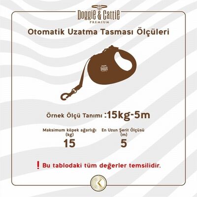 Doggie Otomatik Köpek Tasması Soft Seri Large Beyaz 