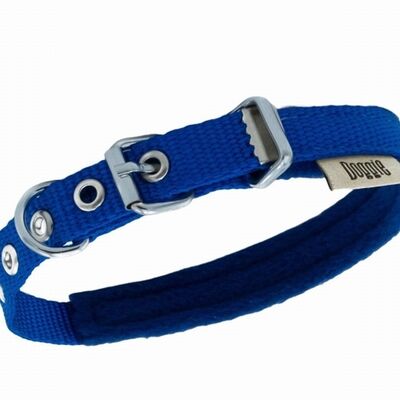 Doggie Polar Pedli Sade Dokuma Köpek Boyun Tasması Royalblue 1,5x20-25 Cm 