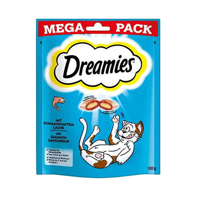 Dreamies Mega Pack İç Dolgulu Somonlu Kedi Ödülü 180 Gr 