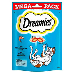 Dreamies - Dreamies Mega Pack İç Dolgulu Somonlu Kedi Ödülü 4x180 Gr 