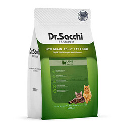 Dr.Sacchi - Dr.Sacchi Premium Kuzu Etli Düşük Tahıllı Yetişkin Kedi Maması 1 Kg 