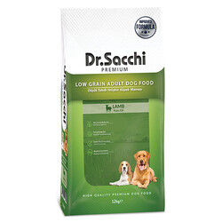 Dr.Sacchi - Dr.Sacchi Premium Kuzu Etli Düşük Tahıllı Yetişkin Köpek Maması 12 Kg 