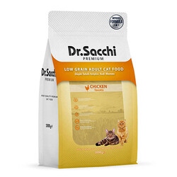 Dr.Sacchi - Dr.Sacchi Premium Tavuklu Düşük Tahıllı Yetişkin Kedi Maması 1 Kg 