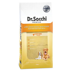 Dr.Sacchi - Dr.Sacchi Premium Tavuklu Düşük Tahıllı Yetişkin Köpek Maması 12 Kg 