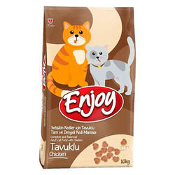 Enjoy - Enjoy Tavuklu Yetişkin Kedi Maması 10 Kg 