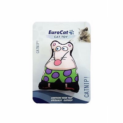 EuroCat Süper Fare Kedi Oyuncağı Beyaz 9,5 Cm 