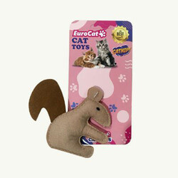 EuroCat - EuroCat Toys Peluş Sincap Kedi Oyuncağı 